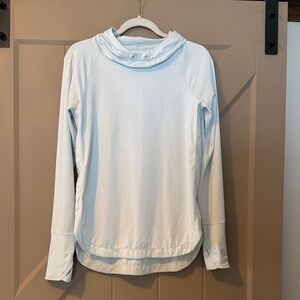 Athleta Light Blue Hoodie Sweatshirt